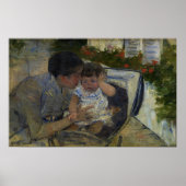 Cassatt - Susan Comforting Baby Poster (Voorkant)