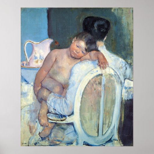 Cassatt - Vrouw zittend met kind in haar armen Poster (Voorkant)