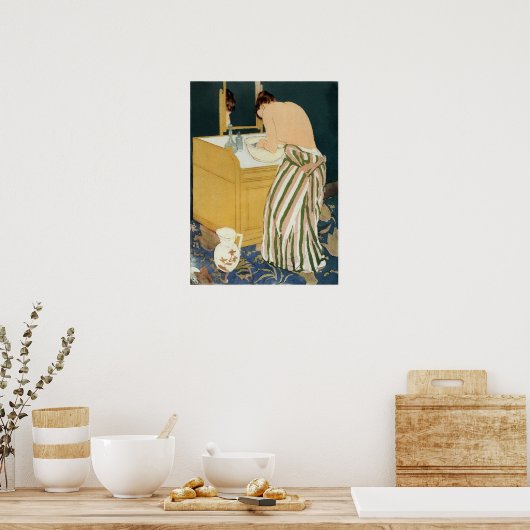 Cassatt - Vrouw zwemmen Poster (Keuken)