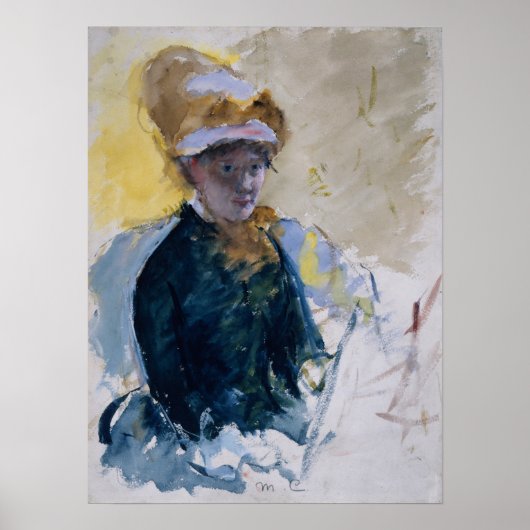 Cassatt - Zelfportret Poster (Voorkant)