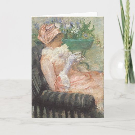 Cassatts kopje thee kaart (Voorkant)