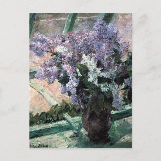Cassatt's "Lilacs in a Window" Briefkaart (Voorkant)
