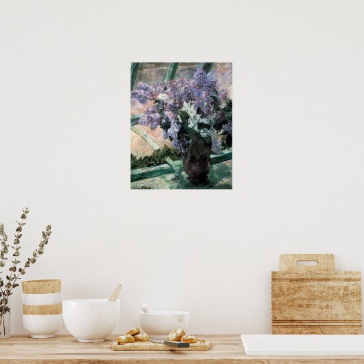 Cassatt's "Lilacs in a Window" Poster (Keuken)