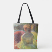 Cassatt's Lydia Leaning op haar armen Tote Bag (Achterkant)