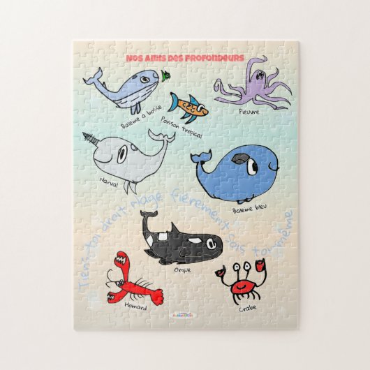 Casse-tête “Amis des profondeurs” - Puzzle Legpuzzel (Verticaal)