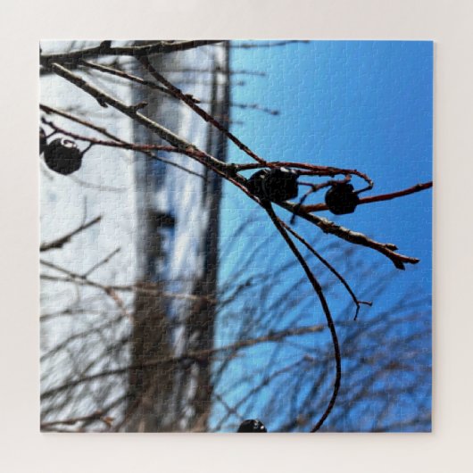 Casse-tête Puzzle paysage Baies d'hiver  Legpuzzel (Horizontaal)