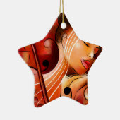 Casselopia - Violin Dream Keramisch Ornament (Rechts)