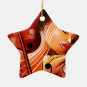 Casselopia - Violin Dream Keramisch Ornament (Voorkant)
