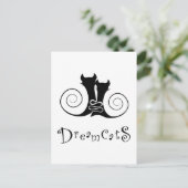 Casseminia - dreamcats met tekst briefkaart (Staand voorkant)