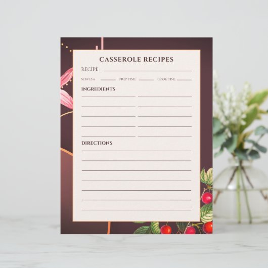 Casserole | Botanische kersen van Bourgogne (Staand voorkant)