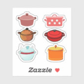 Casserole Dish Stickers (Vel)