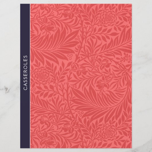 Casseroles | Ontvanger divider | Rode Floral (Achterkant)