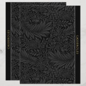 Casseroles | Ontvanger divider |  zwarte Floral (Voorkant / Achterkant)