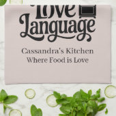 Casseroles zijn mijn liefdestaal Aangepaste boerde Theedoek (Gevouwen)