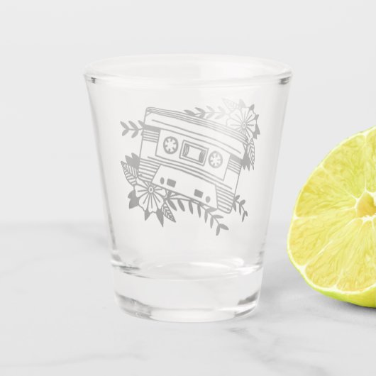 Cassestte Shot Glas (Achterkant)