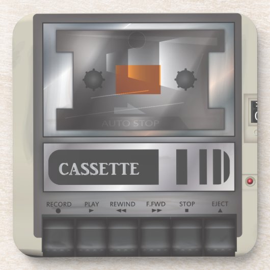 Cassetordecorder Onderzetter (Voorkant)