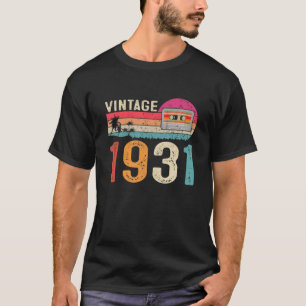 cassette 1931 Geboren op 91e verjaardag T-shirt