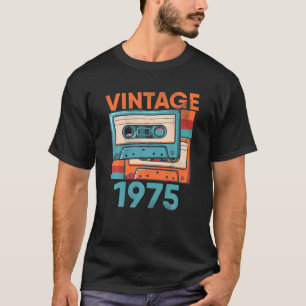cassette 1974 Klassieke dag 48 jaar oud Par. T-shirt