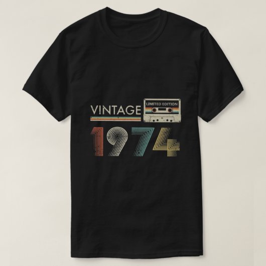  Cassette 1974 T-shirt (Design voorkant)