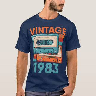  cassette 1983 Klassieke dag 39 jaar oud Par. T-shirt