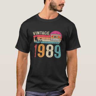 Cassette 1989 Geboren op 33rd Birthday T-shirt
