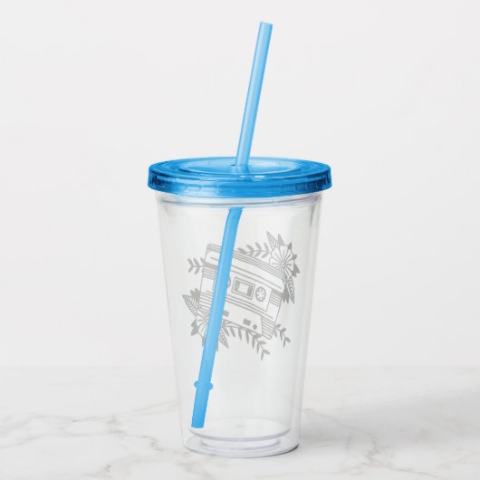 Cassette Acryl Drinkbeker (Achterkant)