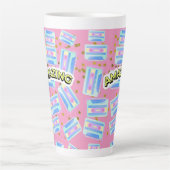 cassette amazinepatroon latte mok (Voorkant)