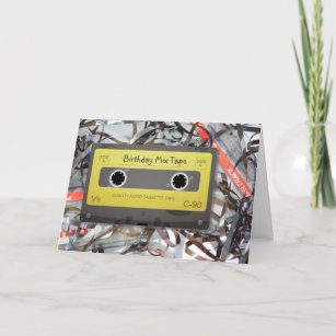 Cassette analoge Mix Tape Birthday-kaart Kaart