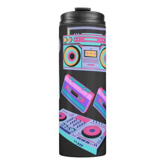 CASSETTE, AUDIO STIJL SJABLOON THERMOSBEKER (Voorkant)