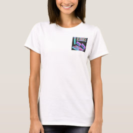 CASSETTE, AUDIO STIJL SJOONLOON T-SHIRT