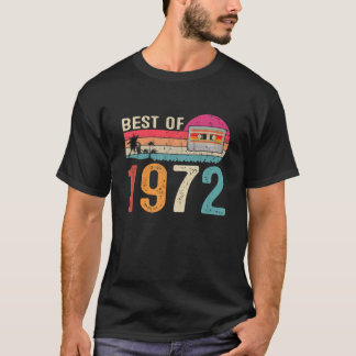  cassette Best of 1972, geboren 50e verjaardag T-shirt