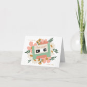 Cassette Bloemen Hart Zing Valentijn Kaart (Voorkant)