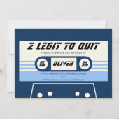  cassette boy tweede verjaardag kaart (Voorkant)