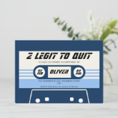  cassette boy tweede verjaardag kaart (Staand voorkant)