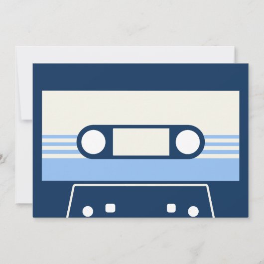 cassette boy tweede verjaardag kaart (Achterkant)