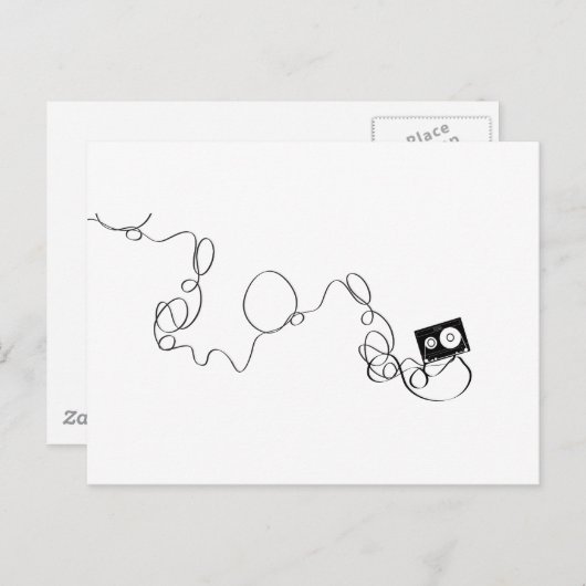 Cassette Briefkaart (Voorkant / Achterkant)