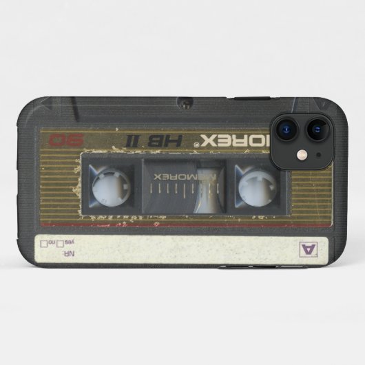 Cassette Case-Mate iPhone Case (Achterkant (horizontaal))