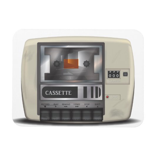 Cassette Deck Magneet (Horizontaal)