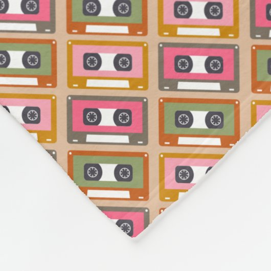 Cassette Fleece Deken (Hoek)