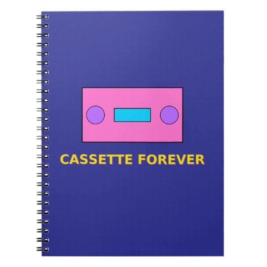 Cassette Forever – Retro Tape Pixel Art Design Notitieboek (Voorkant)