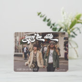  Cassette | Foto Save the Date Kaart (Staand voorkant)