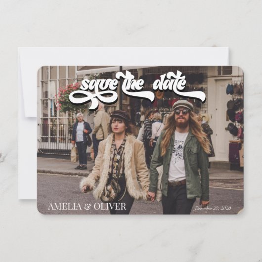  Cassette | Foto Save the Date Kaart (Voorkant)