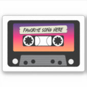 cassette, geëigend gesneden vinylSticker Sticker (Voorkant)