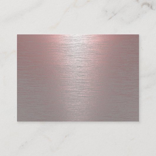 Cassette Huwelijkslied Verzoek Roze Metallic Inste Informatiekaartje (Achterkant)