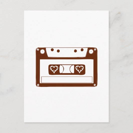 Cassette Love Briefkaart (Voorkant)