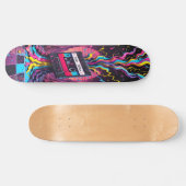 Cassette Meltdown - Retro Vibes Edition 4 Persoonlijk Skateboard (Horizontaal)