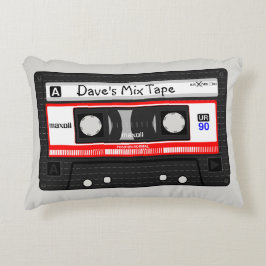 Cassette Mix Tape Pillow uit 1980 Accent Kussen