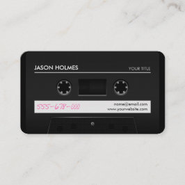 Cassette Mix Tape Retro Cool visitekaartje