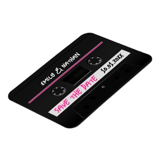 Cassette Mix-taperetrocool bewaart de datum Magneet (Linkerzijde)