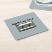 Cassette, Mixed Tape Kartonnen Onderzetters (Schuin)